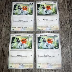 4x Fletchling 163/193 Paldea Evolved Common Pokémon TCG 2023